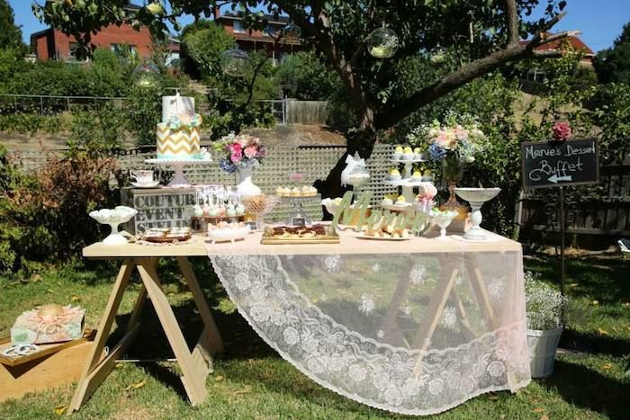 garden themed birthday party 