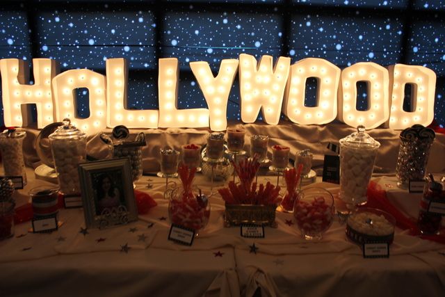 Hollywood themed birthday party 