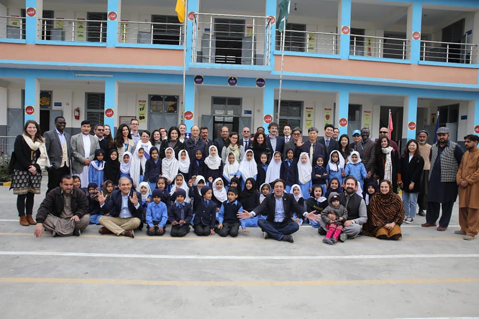 Korean embassy officials visit to Afghan refugee village in Haripur