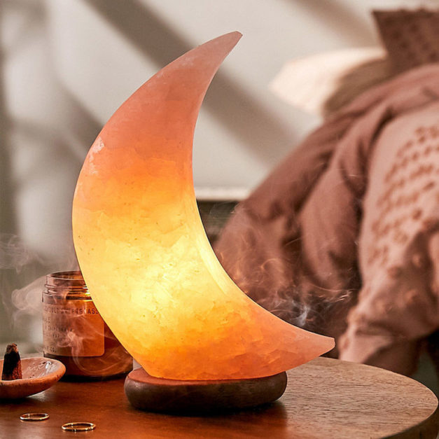 USB moon shape Salt Lamp