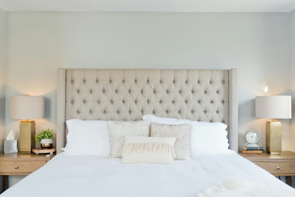 White bed with white bedsheet 