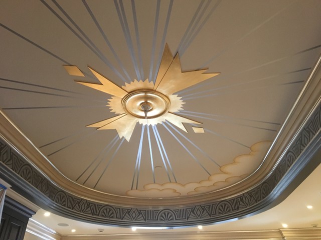 Amazing 1920 style false ceiling for living room 