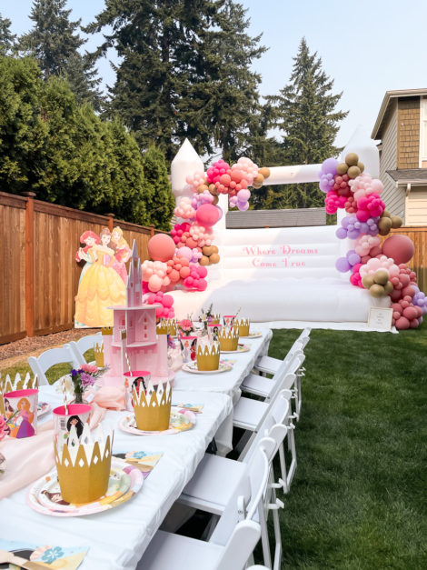 princess themed birthday party 