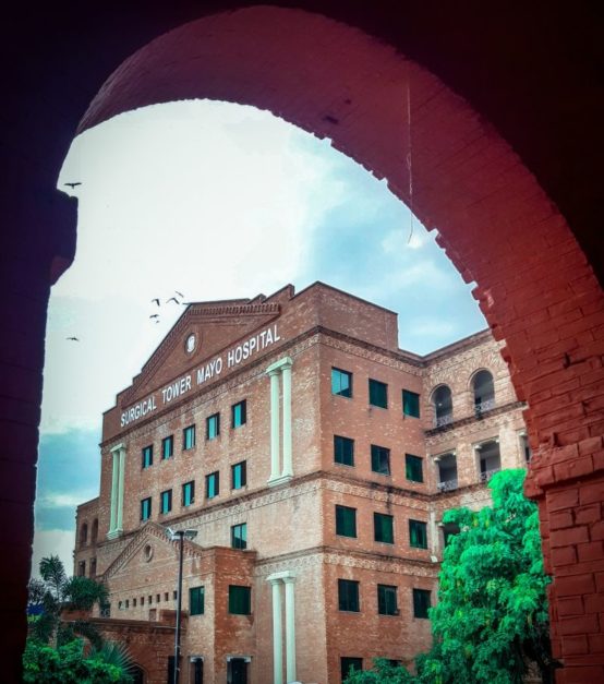 The surgical tower at Mayo Hospital Lahore 