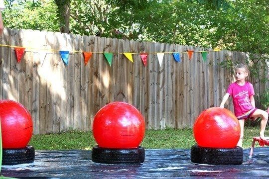 wipe out theme birthday decor 