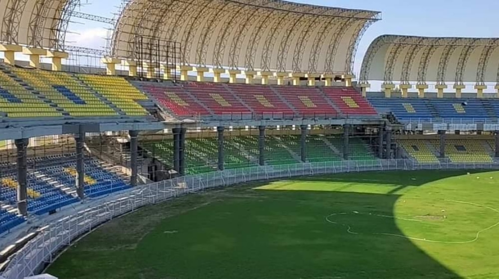 the seats of stadium in KPK