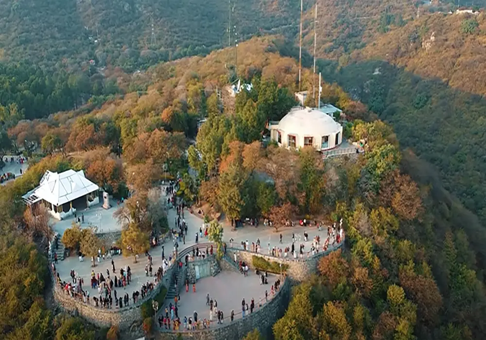 aerial view of Daman-e-koh