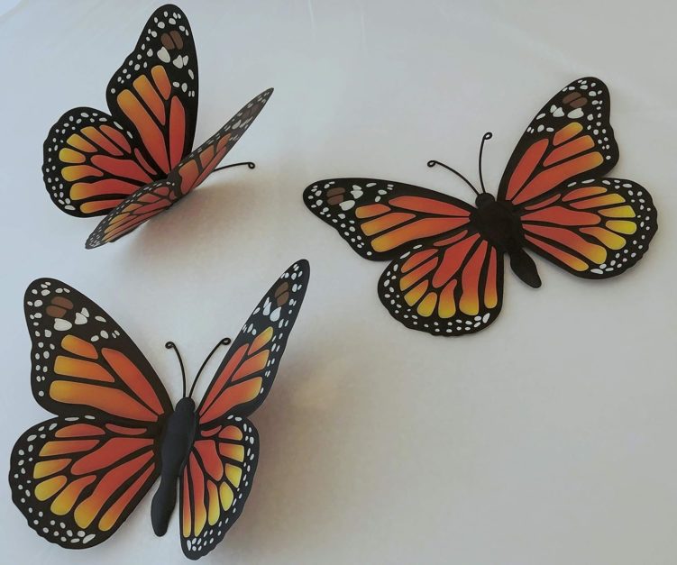 3D Butterfly Wall Art Metal