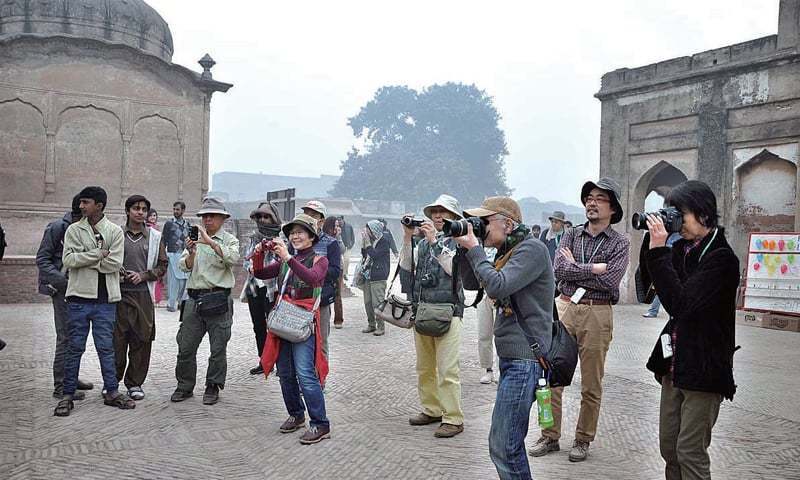 People touring Punjab. Pakistan 