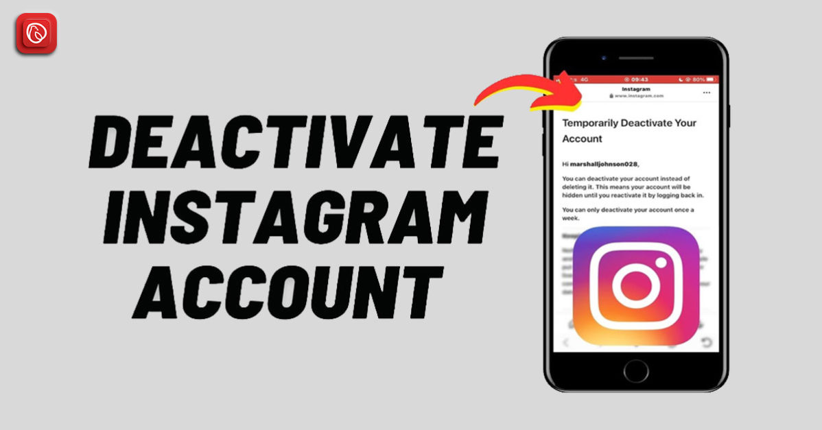 A guide on how to deactivate your Instagram account