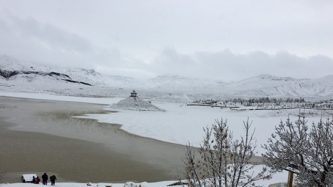 Nasirabad covered in snow during winter