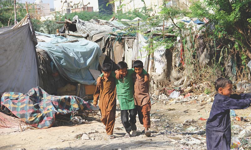 Slum area