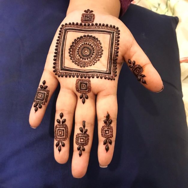 rectangle moroccan henna