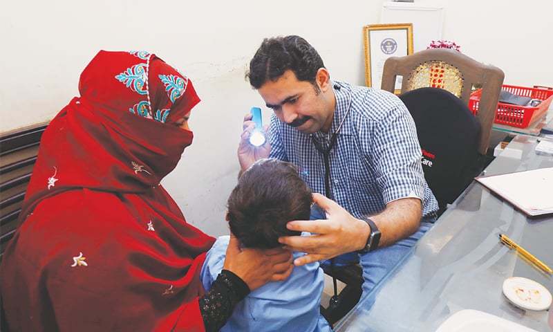 doctor and a patient in some clinic