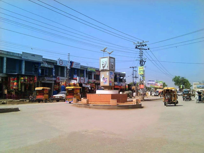 A famous chowk in Charsadda