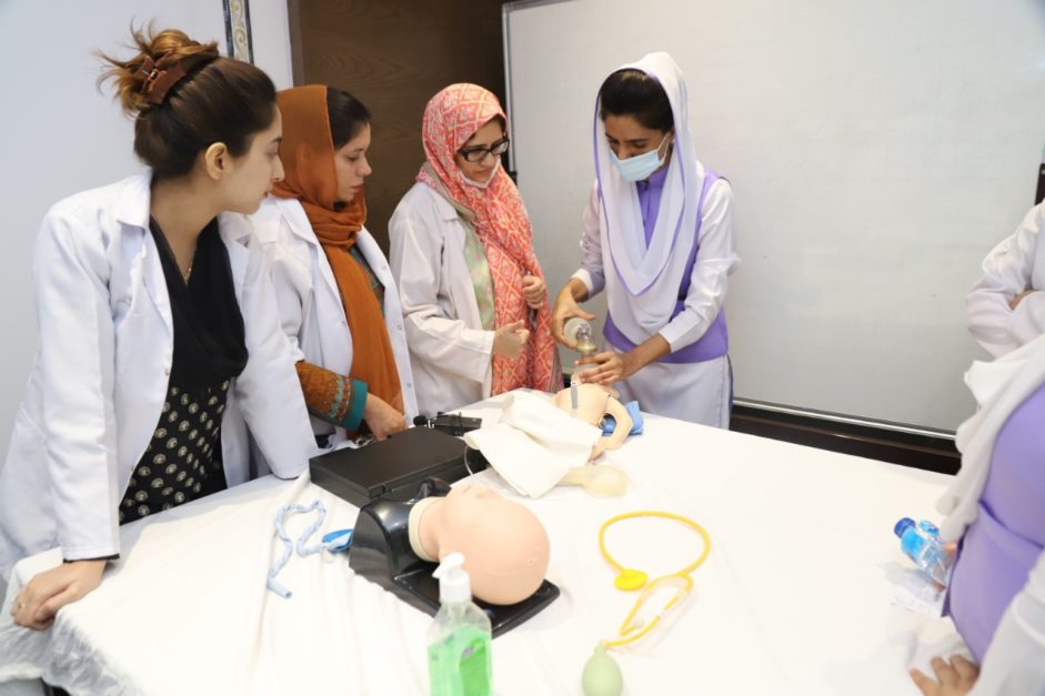 Doctors working inside the hospital