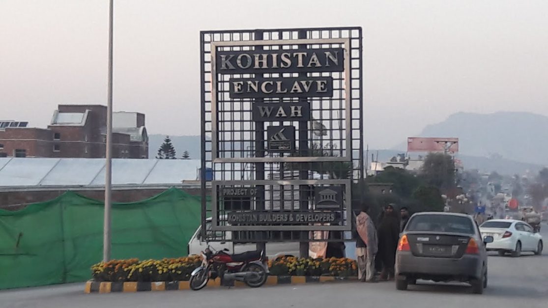 Kohistan Enclave board on main road