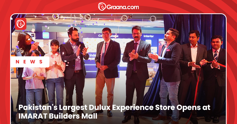 Pakistan's largest Dulux Experience Store at IMARAT Mall, Islamabad, offering expert guidance and a unique "See, Touch, Feel" shopping experience.