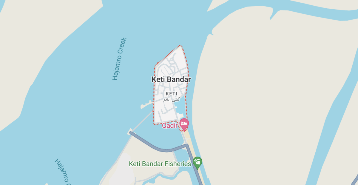 keti bunder map