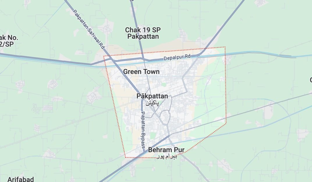 pak pattan map