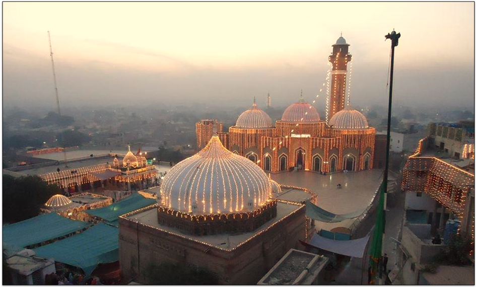 shrine of baba farid aerial views