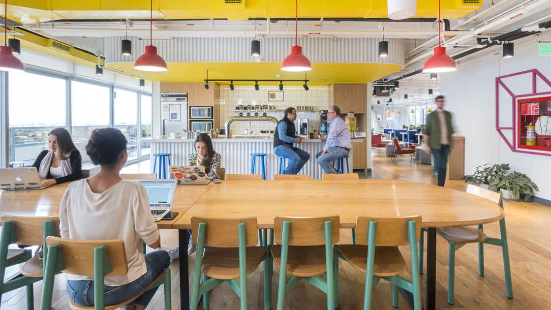 Workplace interior view