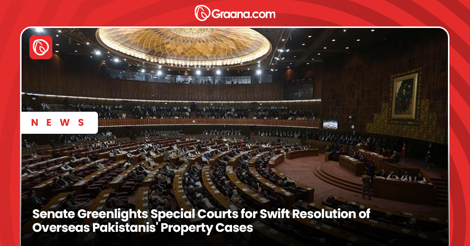 Senate establishes special courts for swift resolution of overseas Pakistanis' property disputes, offering 90-day settlements with online and video link options