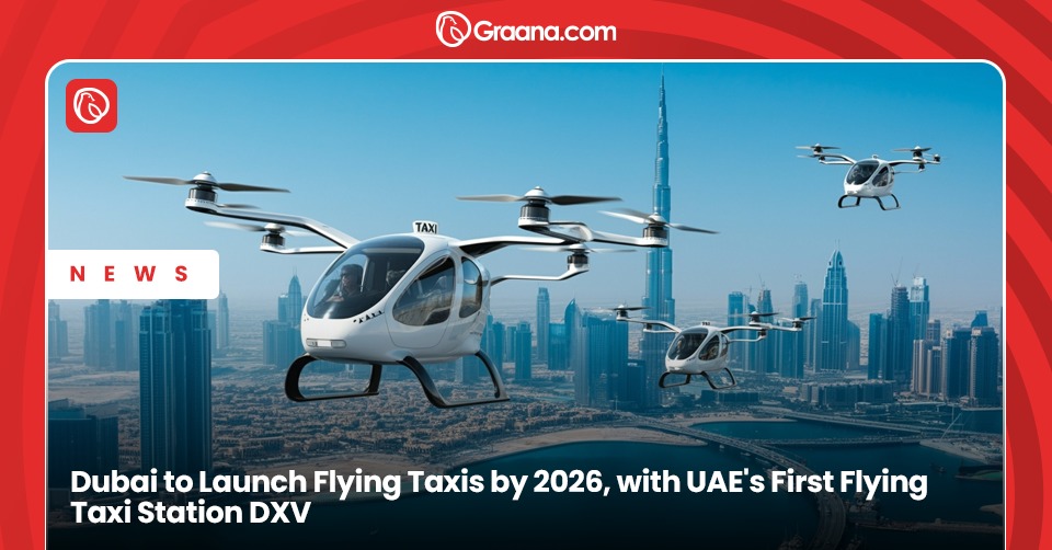 Dubai is set to launch flying taxis by 2026, with its first vertiport DXV approved to revolutionize urban transportation.