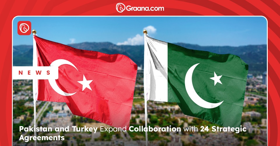 Pakistan and Turkey deepen ties with 24 MoUs, boosting trade, defense, and strategic cooperation for shared growth and security.